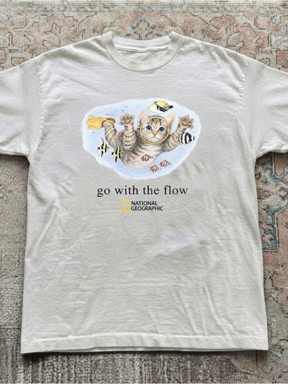 Space Cat in the Deep Sea Surreal Cottagecore Nature T-Shirt